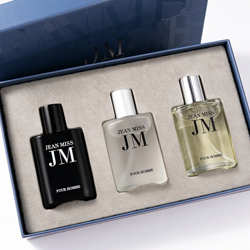 Customized Long Lasting Smell 3pcs 30ml Men Perfume Gift Set Men Perfume Set Box