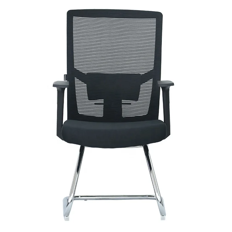 Black high back swivel chair without wheels in office chairs,modern office furniture