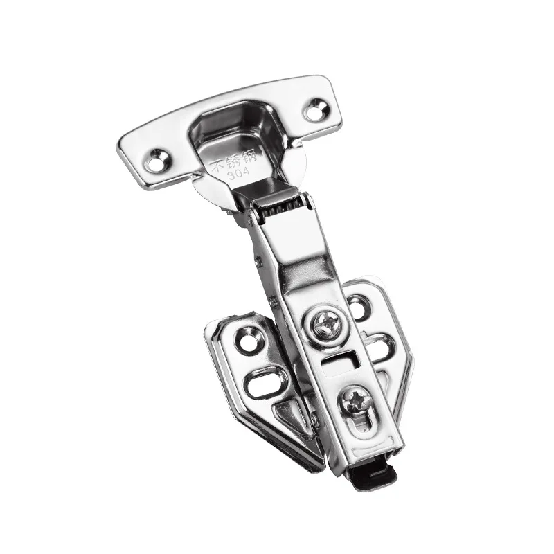 BBDHOME Furniture Fittings Clip On Soft Close Hydraulic Office Hotel Concealed Stainless Steel Cabinet Hinge