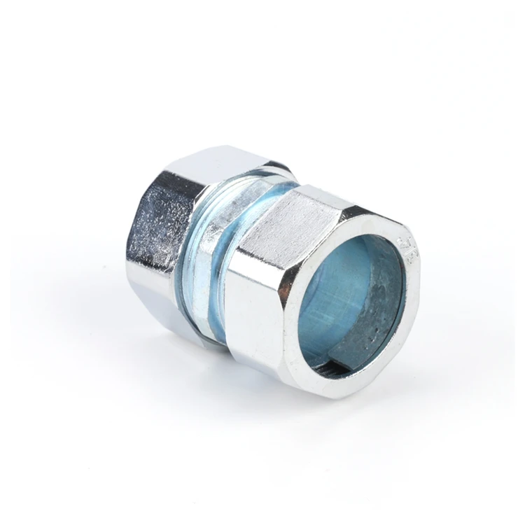 3 inch DGJ Waterproof Straight Stainless Steel Corrugated Liquid Tight Flexible Conduit Hose Connector