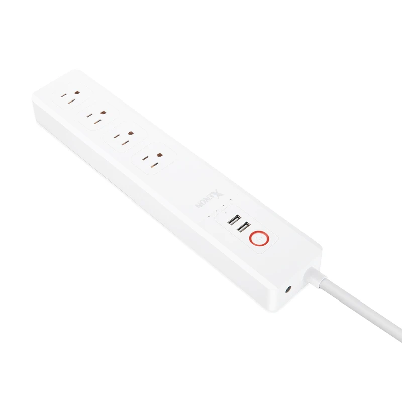 Xenon  Power Strip AC Outlet USB Charge Ports Extension Cord Neatly arranged plug and ports Multi Plug Strip Surge Protector
