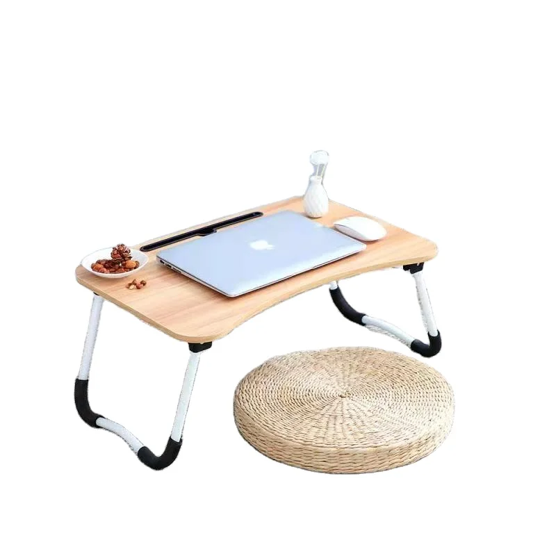 Складной ноутбук, столик для кровати, столик для ноутбука, столик для кровати с держателем для телефона/планшета, складные ножки, подставка для чашки для кабинета, для съедобного чтения в кровати