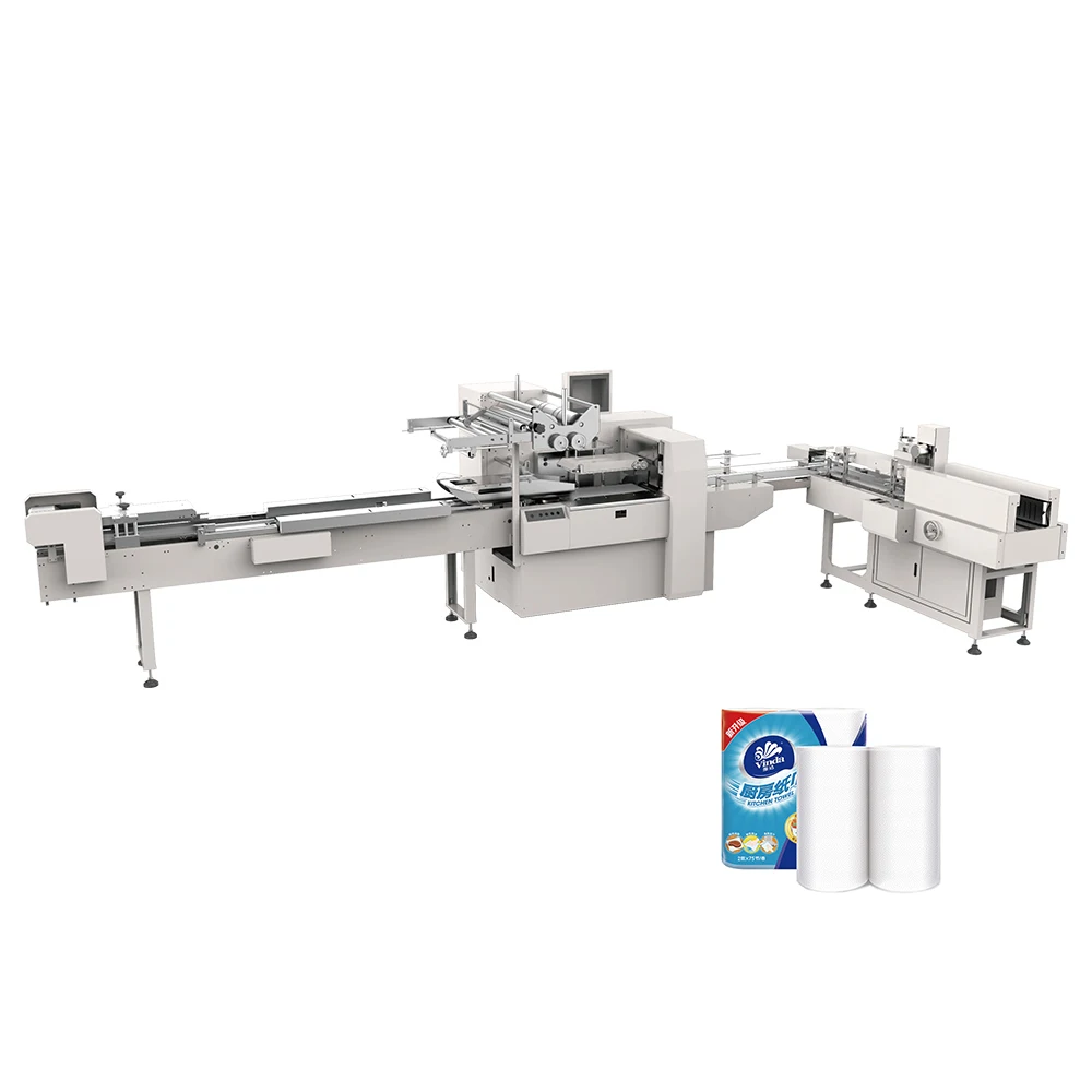 Automatic Packing Machine Paper Towel Paper Towels Roll Kitchen Packing Machine Croll Kitchen Towel Packing Machine