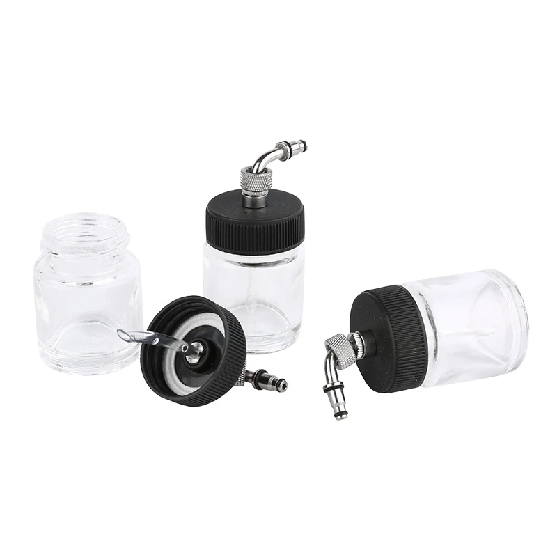 Airbrush gun machine parts kit side feed airbrush bottle accessories airbrush jar
