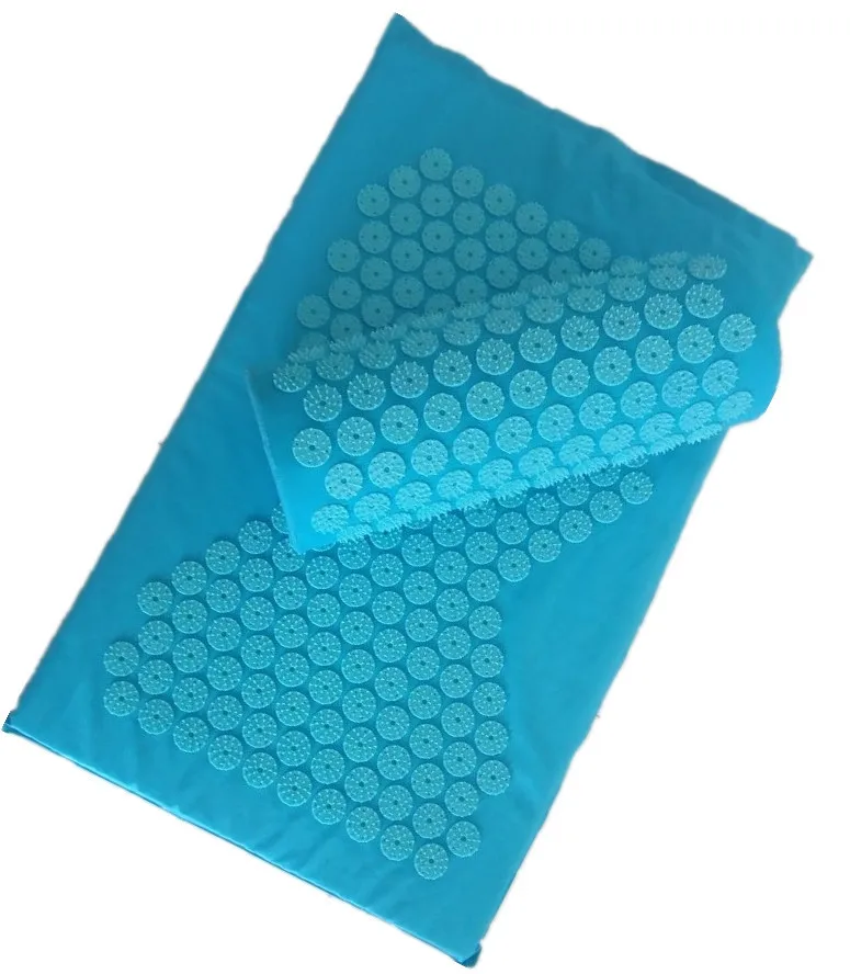 Hot sale car chair bed human acupuncture therapy pain relief device cervical spine muscle relaxation massage mat and pillow set