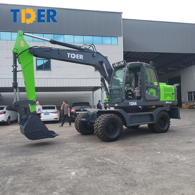 FAST DELIVERY wheel excavator machine 15000 kg Hydraulic Digger wheel excavator 15 ton with EPA engine