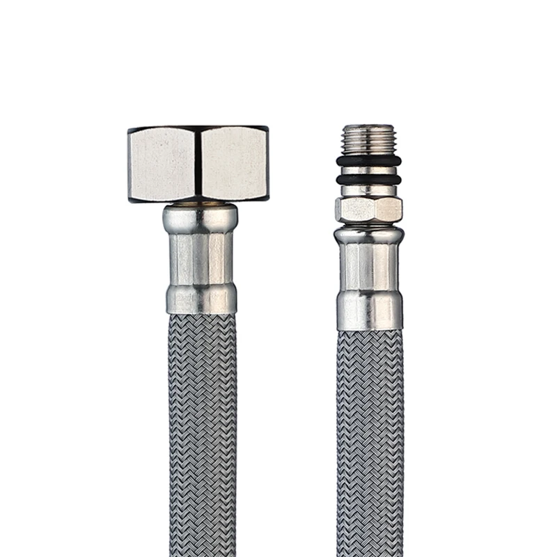 Wholesale EPDM PEX Nylon Braided Kitchen Metal Water Hose Pipe Bathroom shower Hose with Brass Insert and Nut