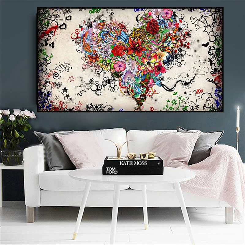 Modern Arts Canvas Painting Tattoo Nordic Wall Decor Prints Custom Size Pictures