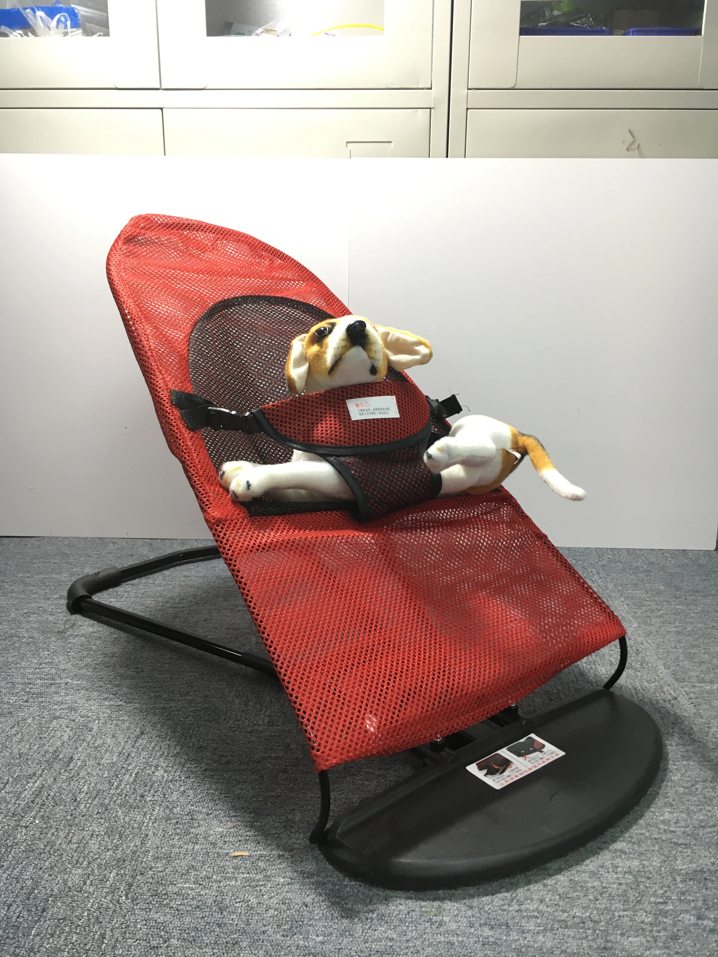 Stylish Comfortable Adjustable Portable Folding Elevate Pet Bouncer Puppy Dog Rocking Sleep Bed Chair