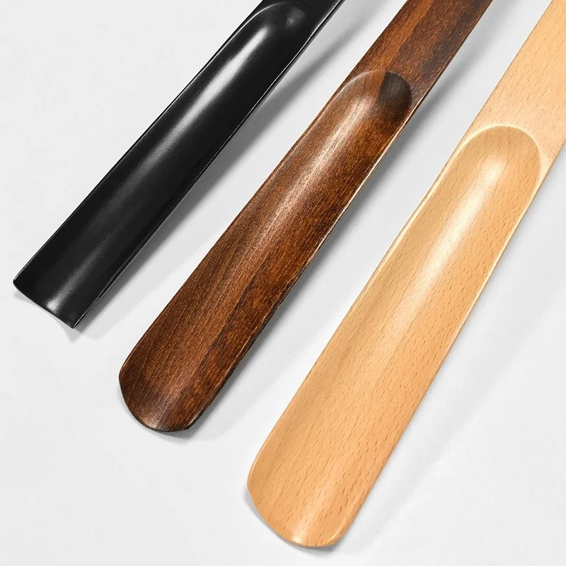 78cm Long Solid Wood Shoe Horn Elderly Wearing Shoe Accessories Hanging Wooden Shoe Lifter Pregnant Women Home Shoehorn