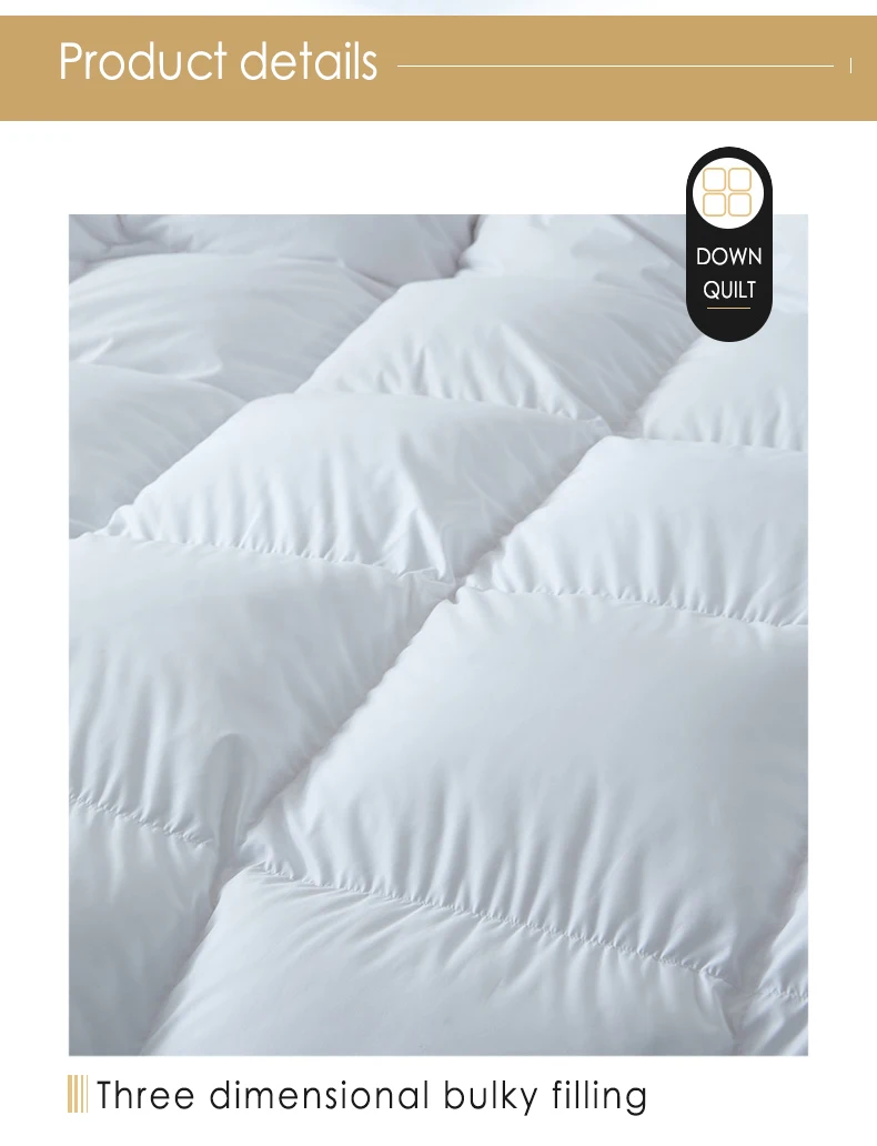 
Highly acclaimed hotel duck duvet wholesale / luxury duvet 