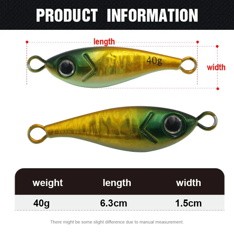 Smano 3D printing 40g  Saltwater Glowing Slow Pitch Jigs Artificial Lures Jigging Lure Fishing jigs