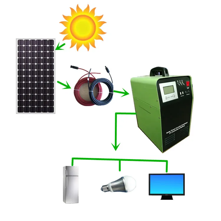 12v portable power station Kits camping energy storage battery 0.3kw 0.5kw 1kw off grid solar panel system