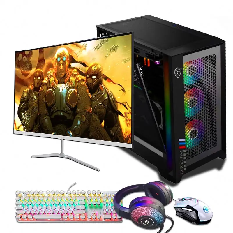 Oem durable 24 inch desktop gaming computer i7 pc