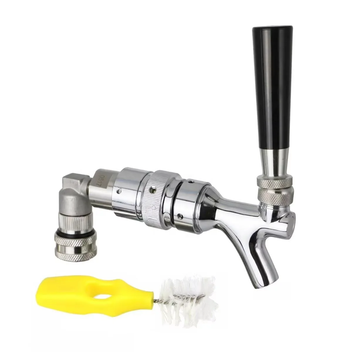 Automatic Manufacturer Brass Polished Chrome Draft Tap Beer Faucets Keg Dispenser Brewing