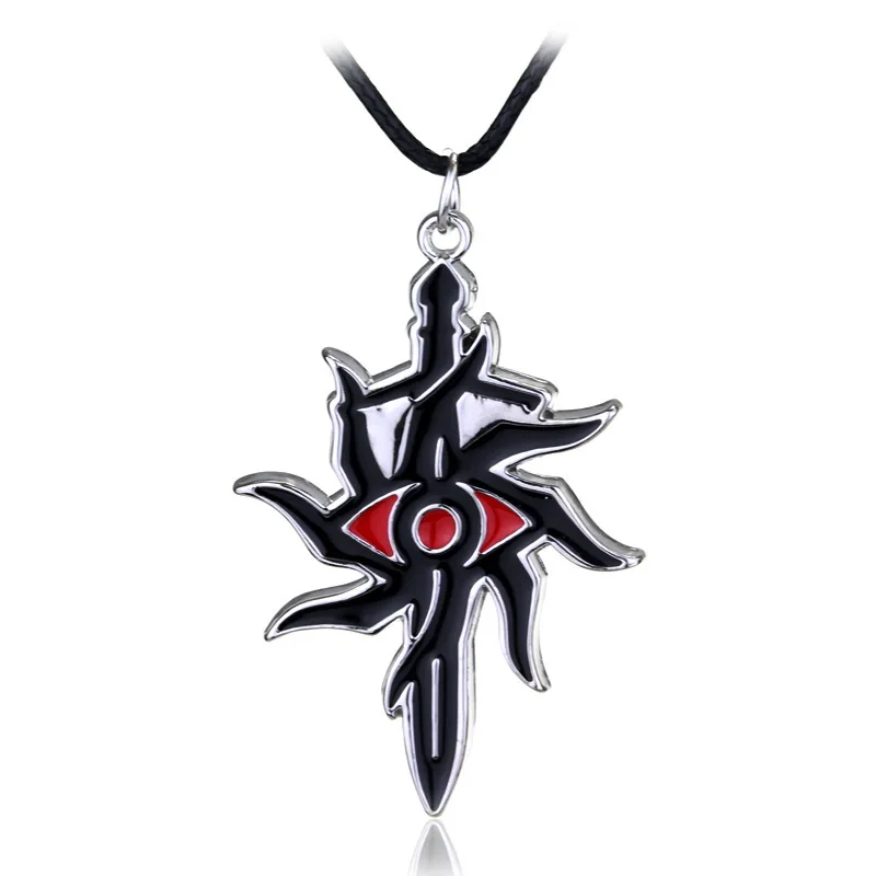 6 Design Metal craft Anime Uzumaki Ninja Akatsuki Red Cloud Necklace Uchiha Itachi Pain pendant necklace accessories for cosplay