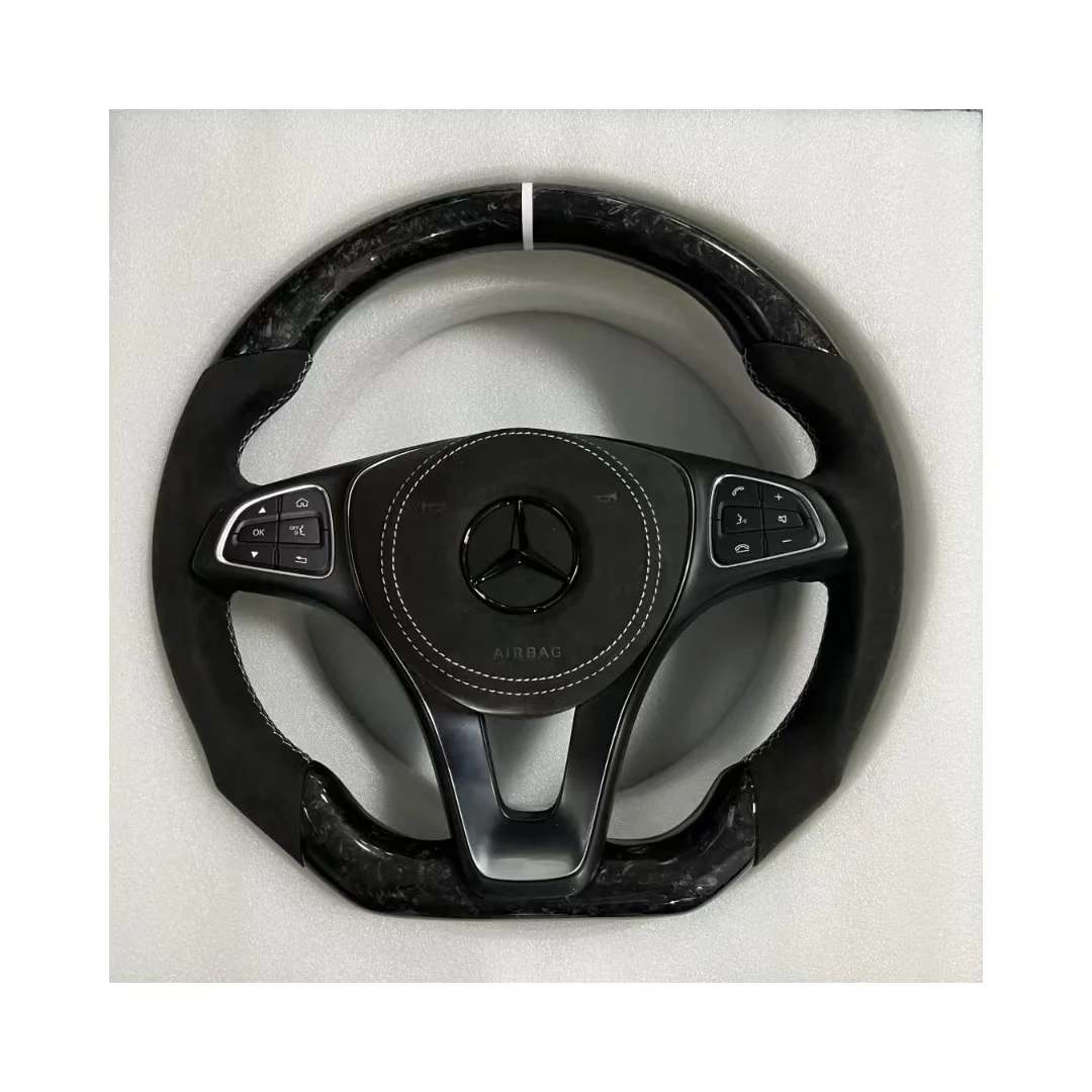 Углеродное Рулевое колесо для Mercedes Benz AMG W204 W205 W211 W203 W212 W176 W213 Cla W210 W124 W177 W221 A C E S Class