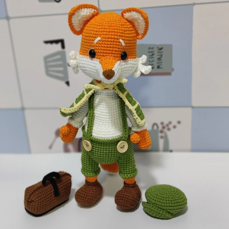 Factory Customized Handmade doll Amigurumi Crochet Fox Toys