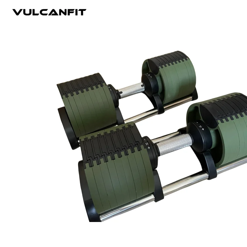 Quick lock 5 lb increments adjustable dumbbell
