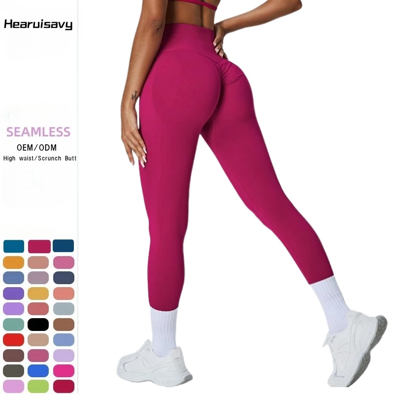 Gym Sport Leggings Women Fitness High Waist Tummy Control Quick Dry Seamless Yoga Pants Workout Scrunch Butt Leggings