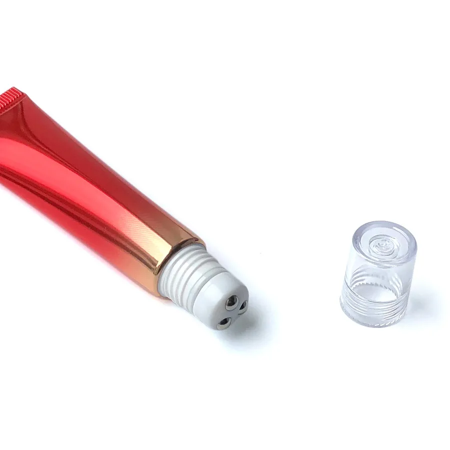 Luxury 20ml Plastic Tubes Eye Cream Soft Tubes Cosmetic Tube Flip Lid Sunscreen/night Serum with Roller