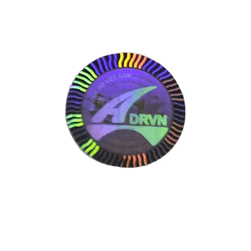 Cheap Custom Hologram Nickel Sticker Silver Gold Foil Anime Stickers Hologram