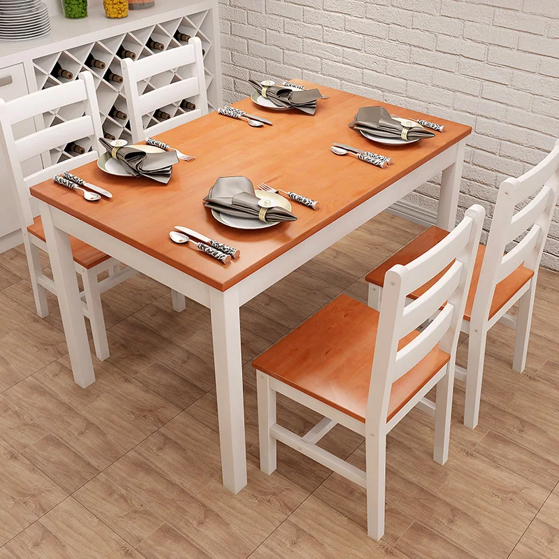  No. 2401 Dining Table & Chair Set 1 table 4 chairs Kitchen and Chairs set for