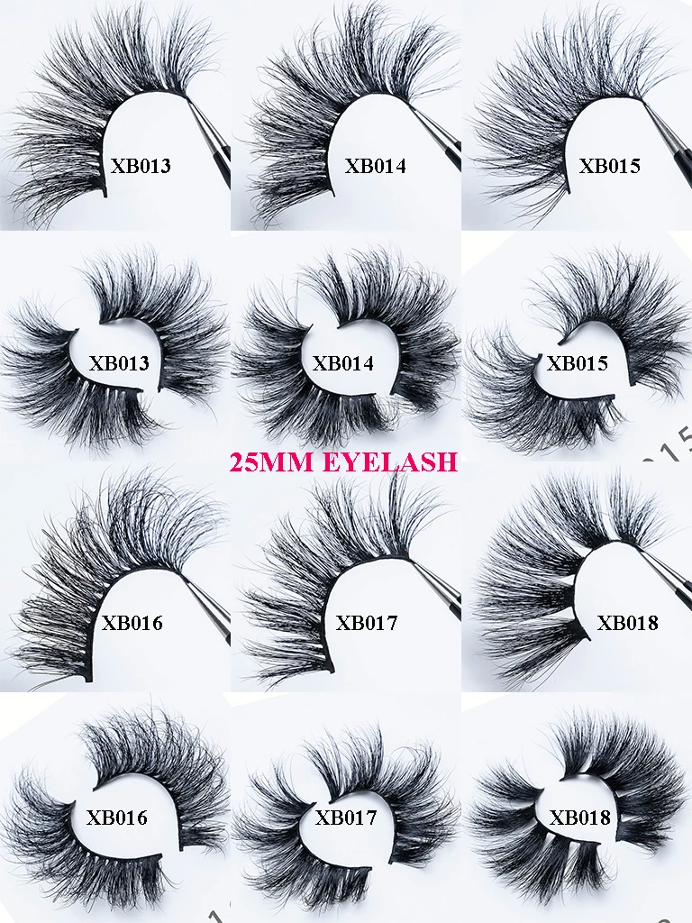 Factory direct  private label 25mm eyelashes mink 3d mink lashes