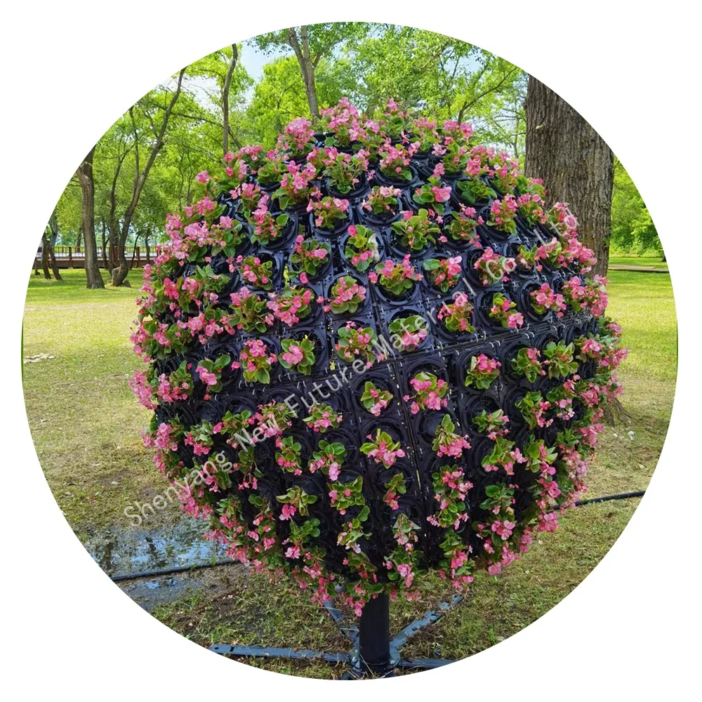 Vertical Tower Garden outdoor planter wall deco Plant Flower Ball