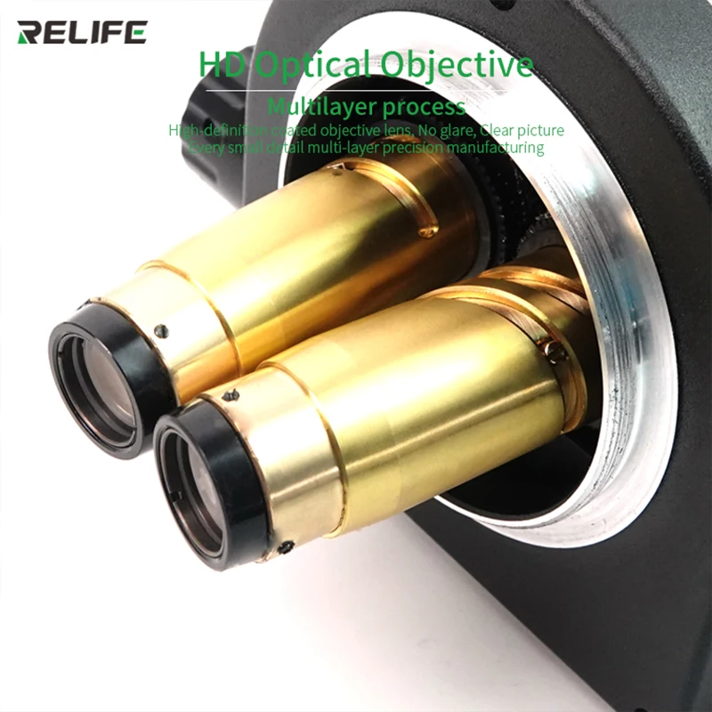  RELIFE RL-M3T-B1 тринокулярный микроскоп 7X-45X зум мобильного телефона PCB для ремонта материнской платы HD камеру со светодиодной подсветкой стерео инструмент 