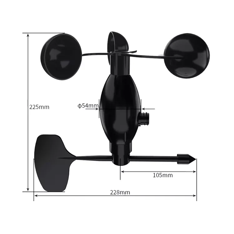Sentec wind speed and temperature meter crane anemometer ultrasonic wind speed sensor