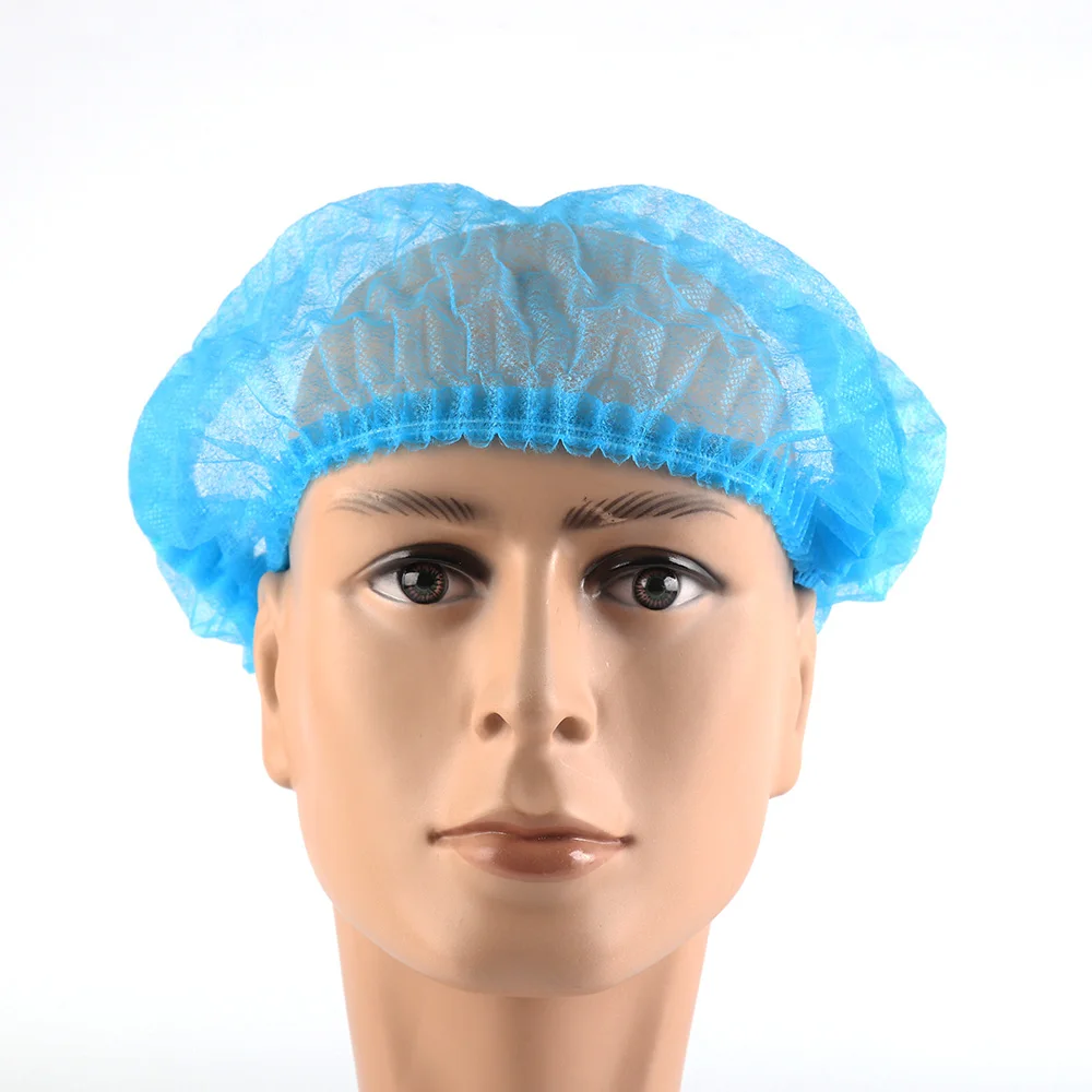 Nonwoven disposable mob medical hair bouffant cap