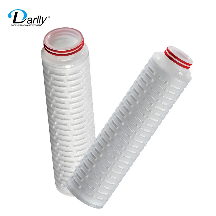 
Filter factory supply PP media 10' 1 micron pre pleated filter sediment industrial ro wine filter bottle cartridge for drink 