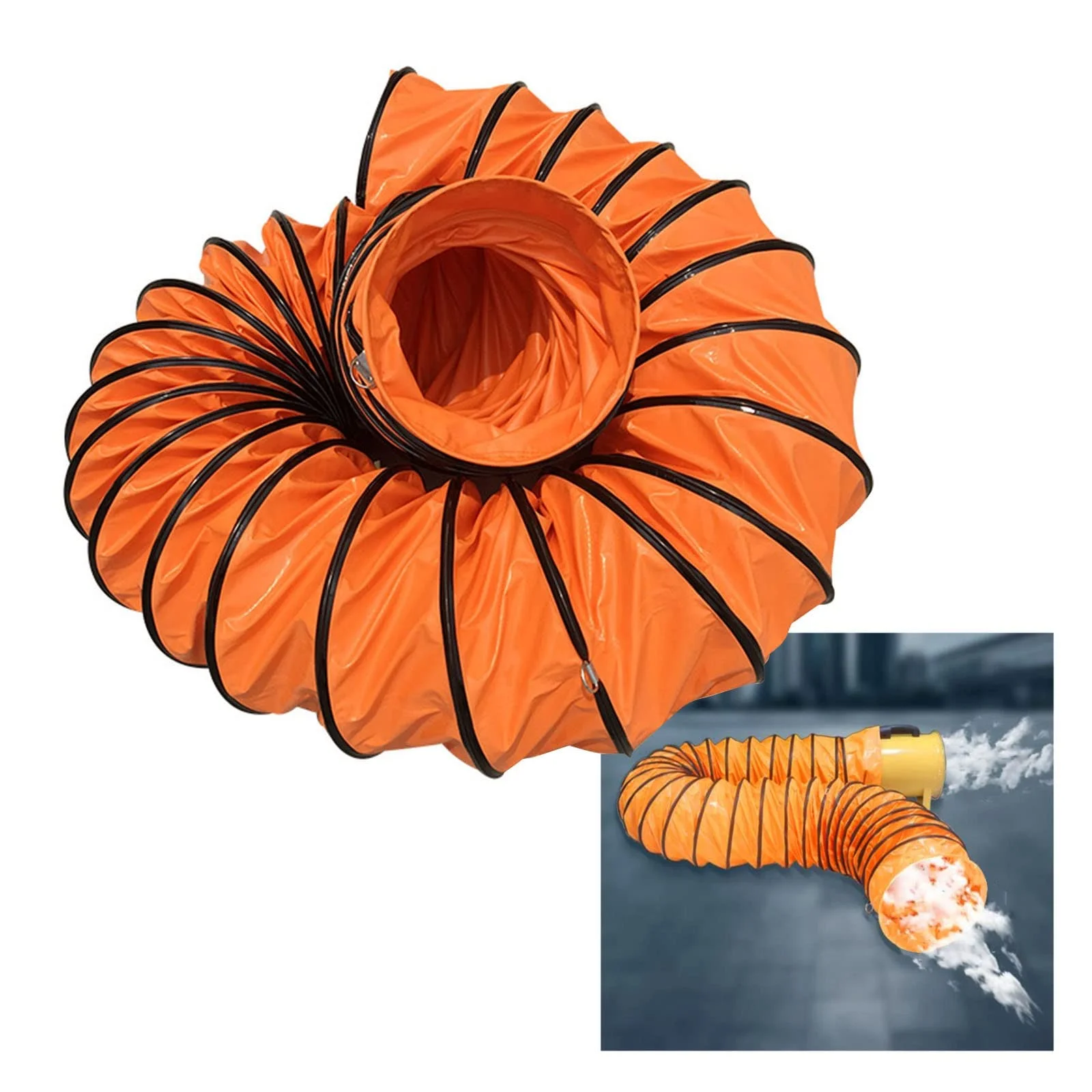 Exhaust fume industrial waste PVC air duct hose