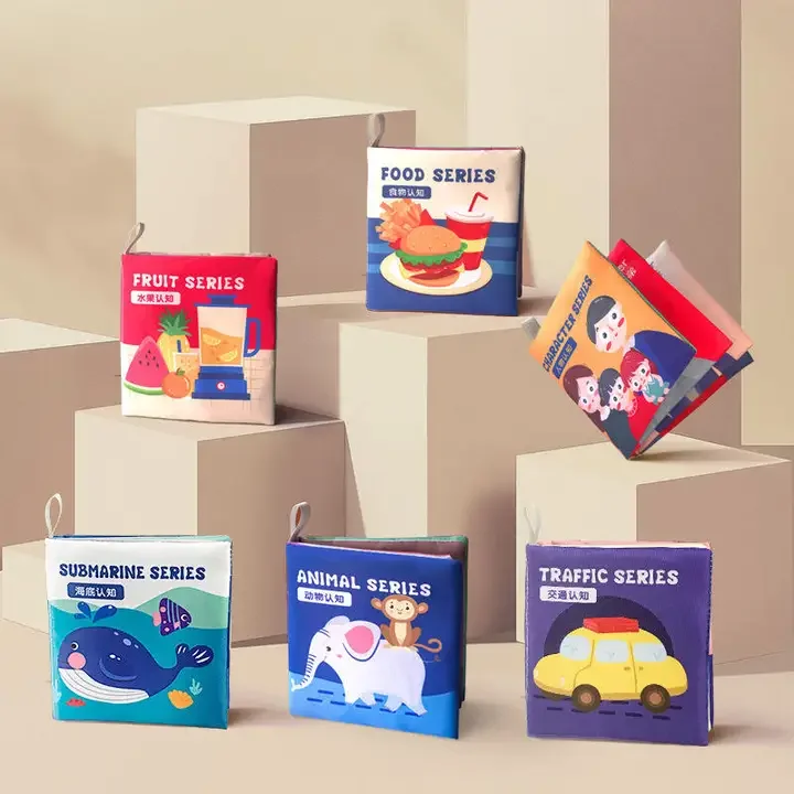 Hansun Custom EVA Fabric Soft Baby Cloth Colour Changing Waterproof Educational Pvc Foam Bath Toys Books For Baby Kids