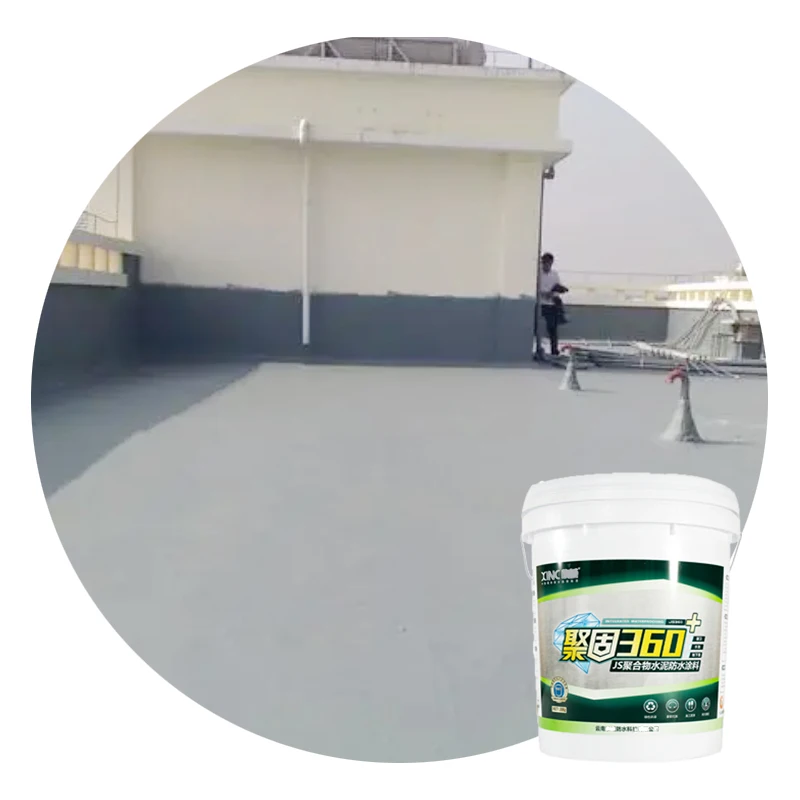 XINC js Acrylic Waterproofing Coating Paint Two-component Cement Based Waterproof Coating Roof Kitchen Waterproofing