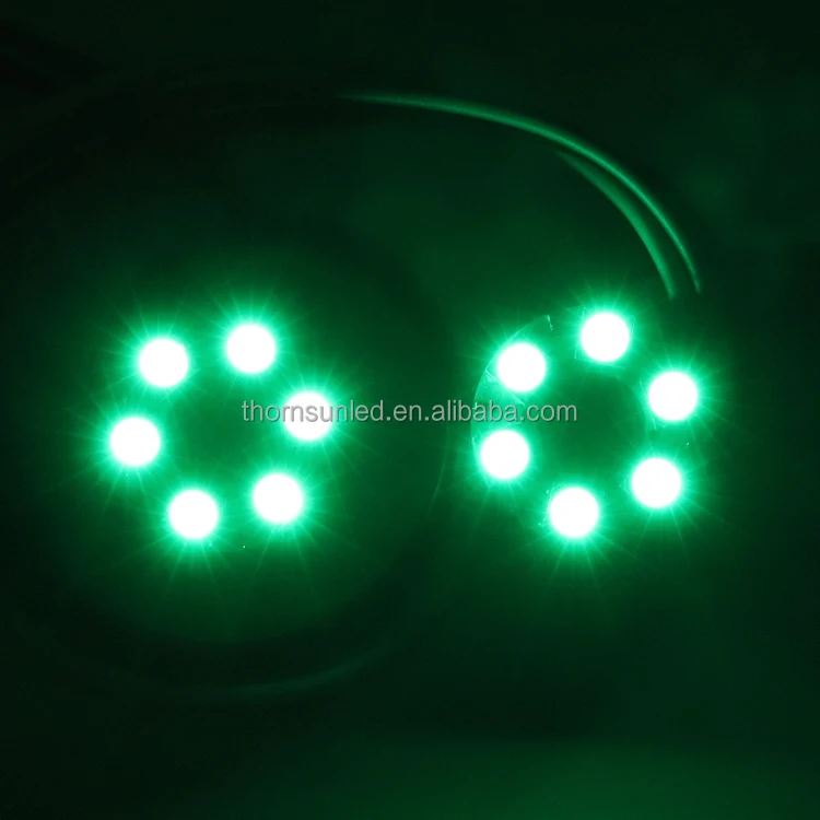 
drop ship rgb 6 led sk6812 led halo ring white pcb 5v ws2812 led ring for decoration 