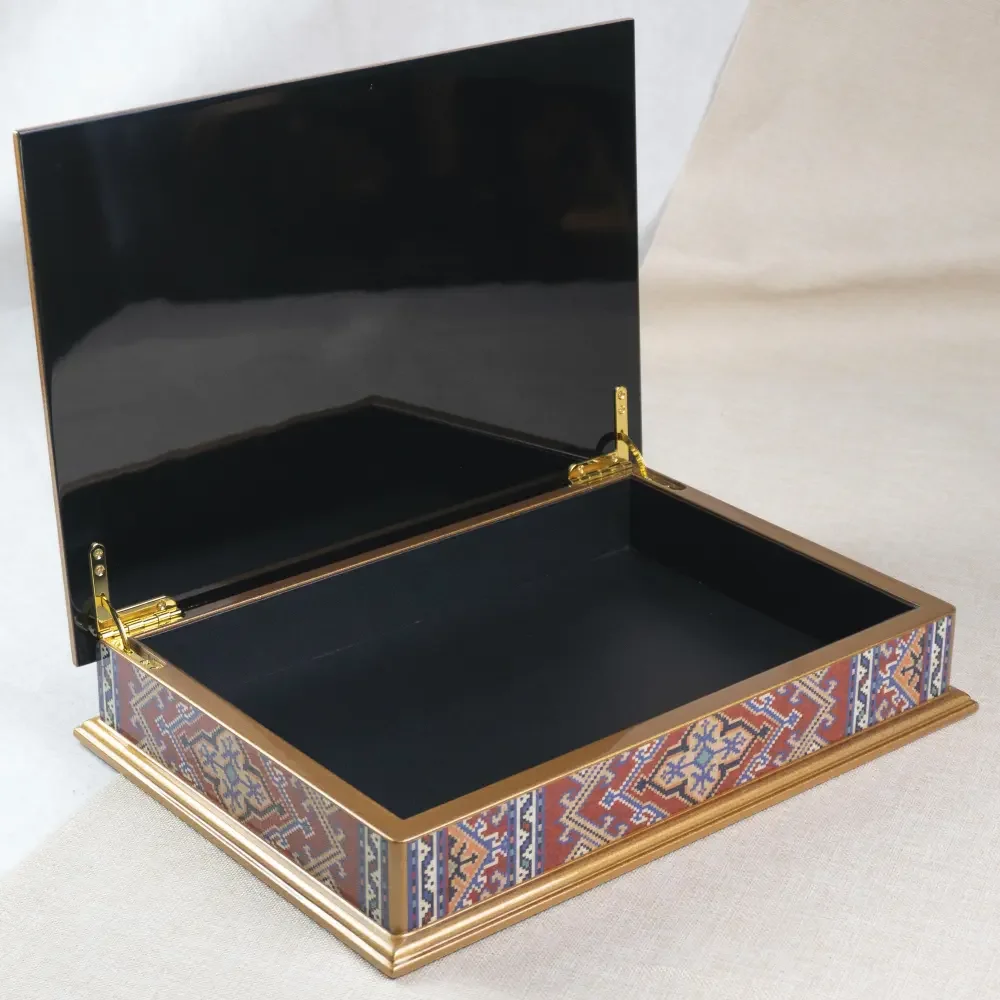 Saudi Arabia Custom Carved Wood Ramadan Box Packaging Box For Storing Dates Or Chocolate Wooden Gift Box With SABER Certificate