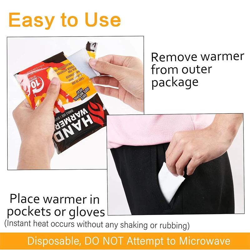 Custom Logo Air Activation Disposable Pocket Hot Hands Hand Warmers Heat Packs