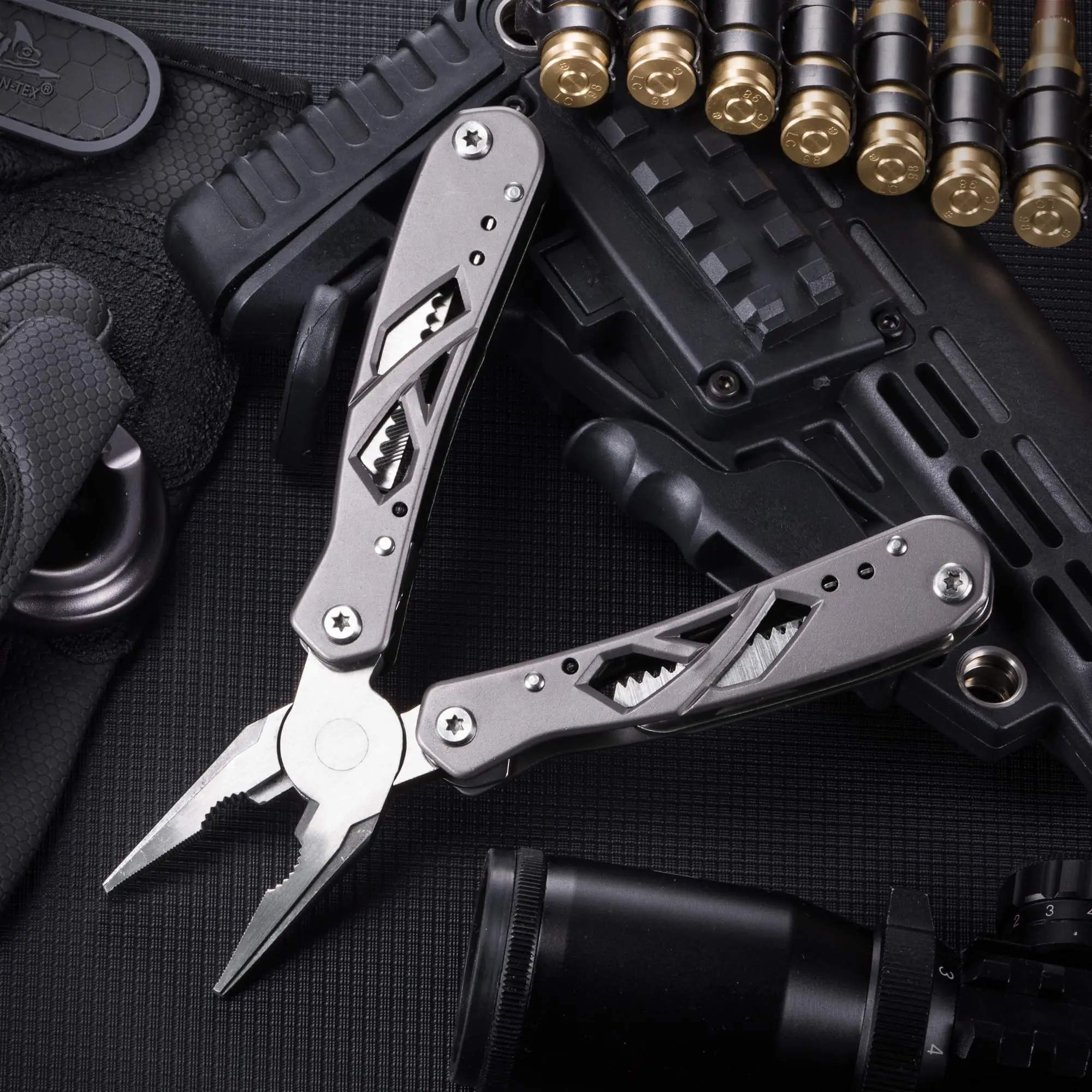 11-in-1 Mini Multitool with Knife and Pliers Best Utility Multi Purpose Tool with All in One Tool Set