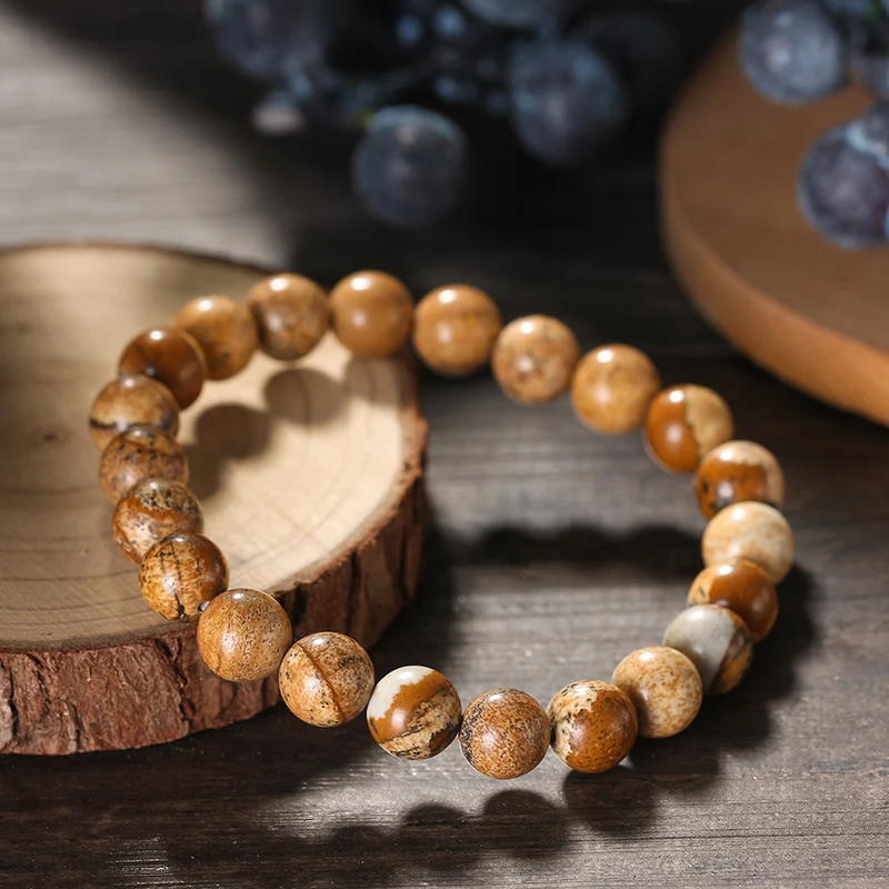 RINNTIN GMB35 Hot And Bold Natural Reiki Feng-Shui Crystal Gem Stone Triple Protection Beads Bracelets Original Natural stone