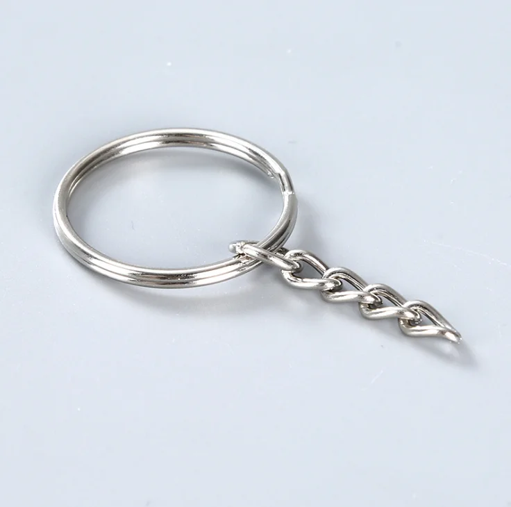 Silver Color Metal Split Key Chain Ring