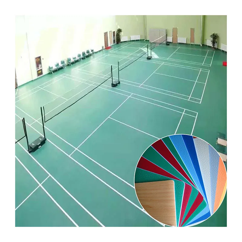 Basketball court pvc vinyl sport flooring fitness training 3D pattern customization gym floor mat
