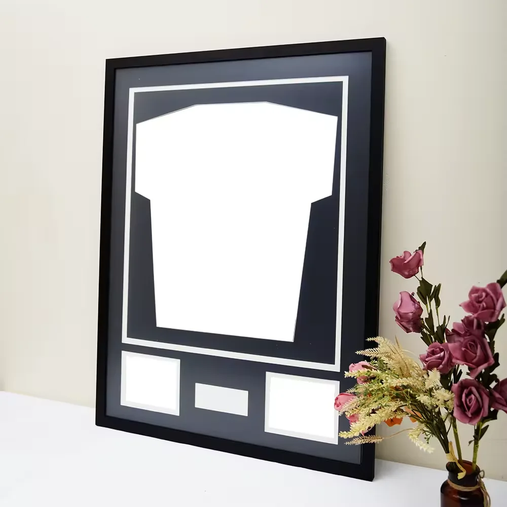 High Quality Wholesale T Shirt Display Frame With Clear Acrylic Jersey Frame Display Case 24x32 inch Wall Mount Cabinet