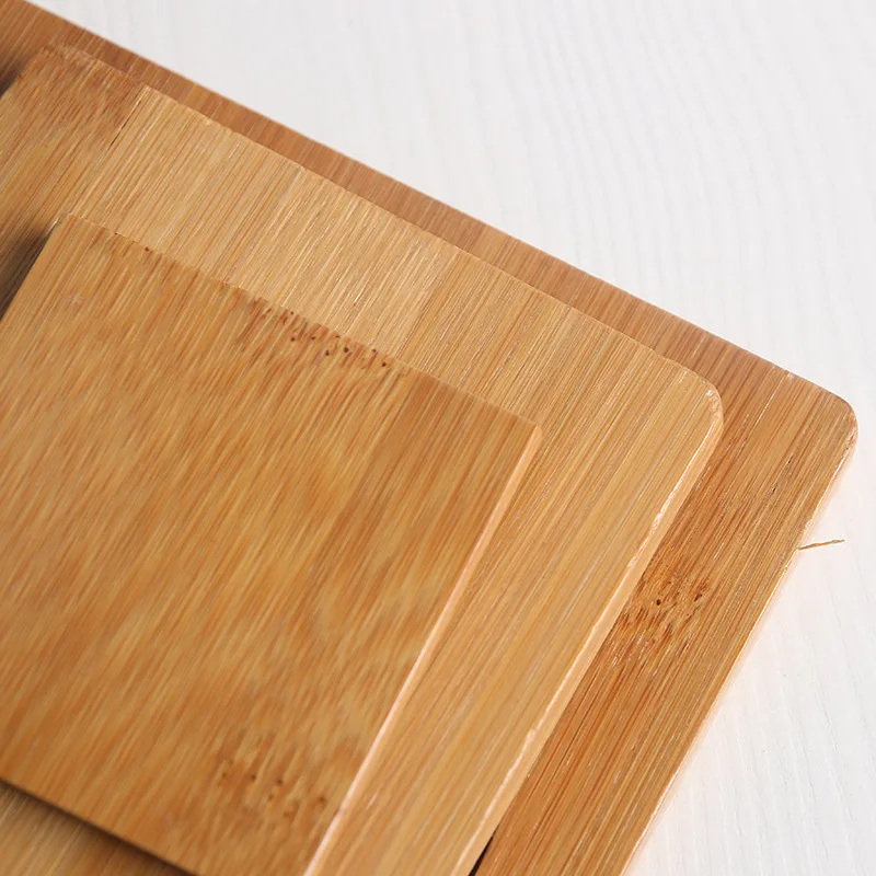 Home Kitchen Bamboo Square Coasters Mat for Instant Hot Pot Dishes Bowl Teapot Pads Hot Pot Holders Heat Resistant