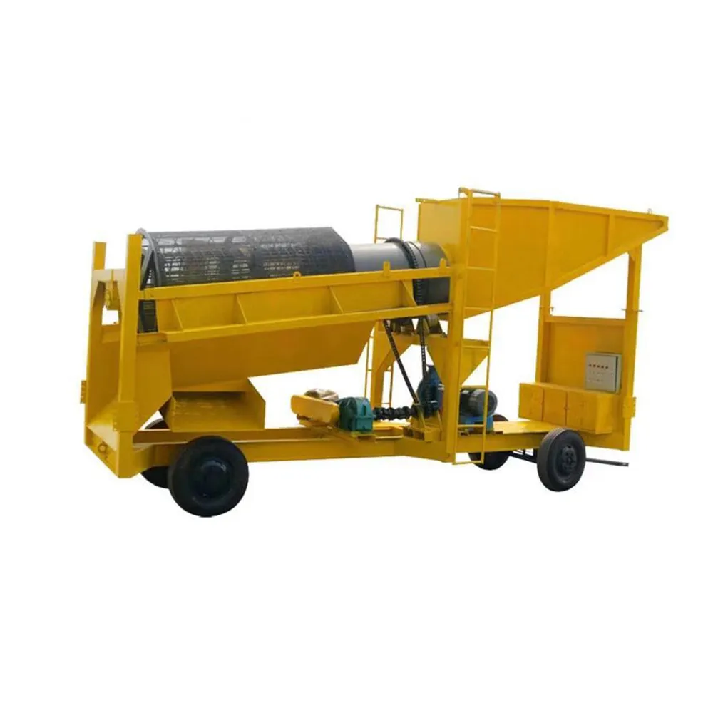 High Productivity Gravity Separator Small Trommel Gold Wash Plant  For South Africa