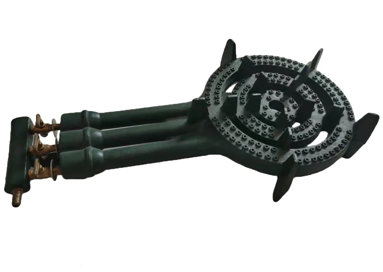 
Heavy Duty Restaurant Cast Iron 3 Ring Propane Gas Stove Burner Outdoor Use 