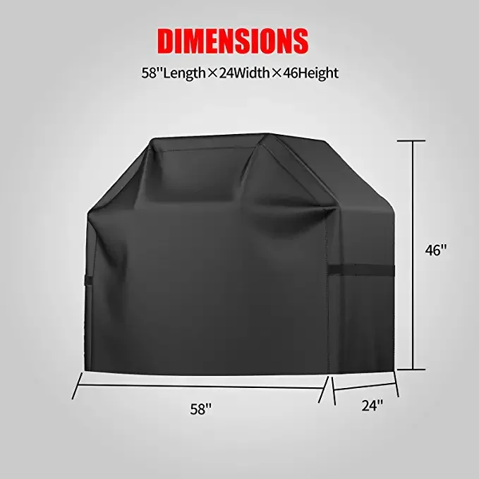 Grill Cover BBQ Grill Cover Waterproof Weather Resistant Rip-Proof Anti-UV Fade Resistant Gas Grill Cover for Weber