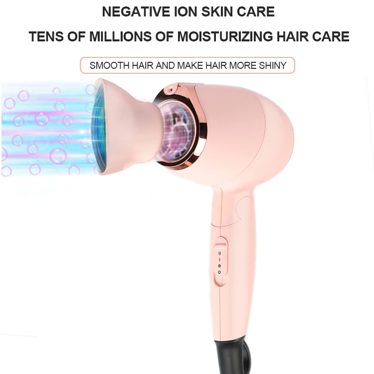 Mini portable wall mounted stand reverse one step professional salon blow negative ion hair dryer