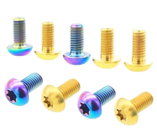 DIN912 hex head color titanium screw Cup head titanium alloy bolt